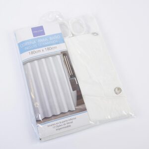Cortina De Baño Blanco FREE HOME 180 X 180 Cm