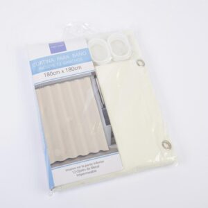 Cortina De Baño Beige FREE HOME 180 X 180 Cm