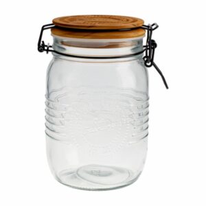 Frasco Con Tapa Madera OLD FASHIONED 1 L
