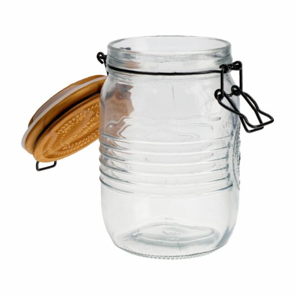 Frasco Con Tapa Madera OLD FASHIONED 1 L - Imagen 2