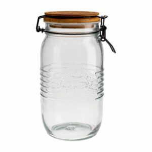 Frasco Con Tapa Madera OLD FASHIONED 1,5 L