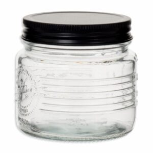 Frasco Metalica Negra OLD FASHIONED Con Tapa