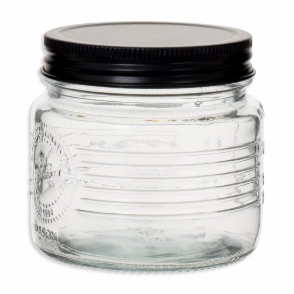 Frasco Metalica Negra OLD FASHIONED Con Tapa