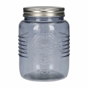 Frasco Con Tapa Metalica Azul OLD FASHIONED 1 L