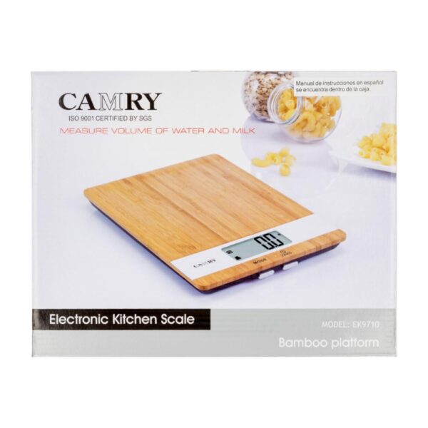 Balanza Cocina Bambú CAMRY Unidad - Imagen 3