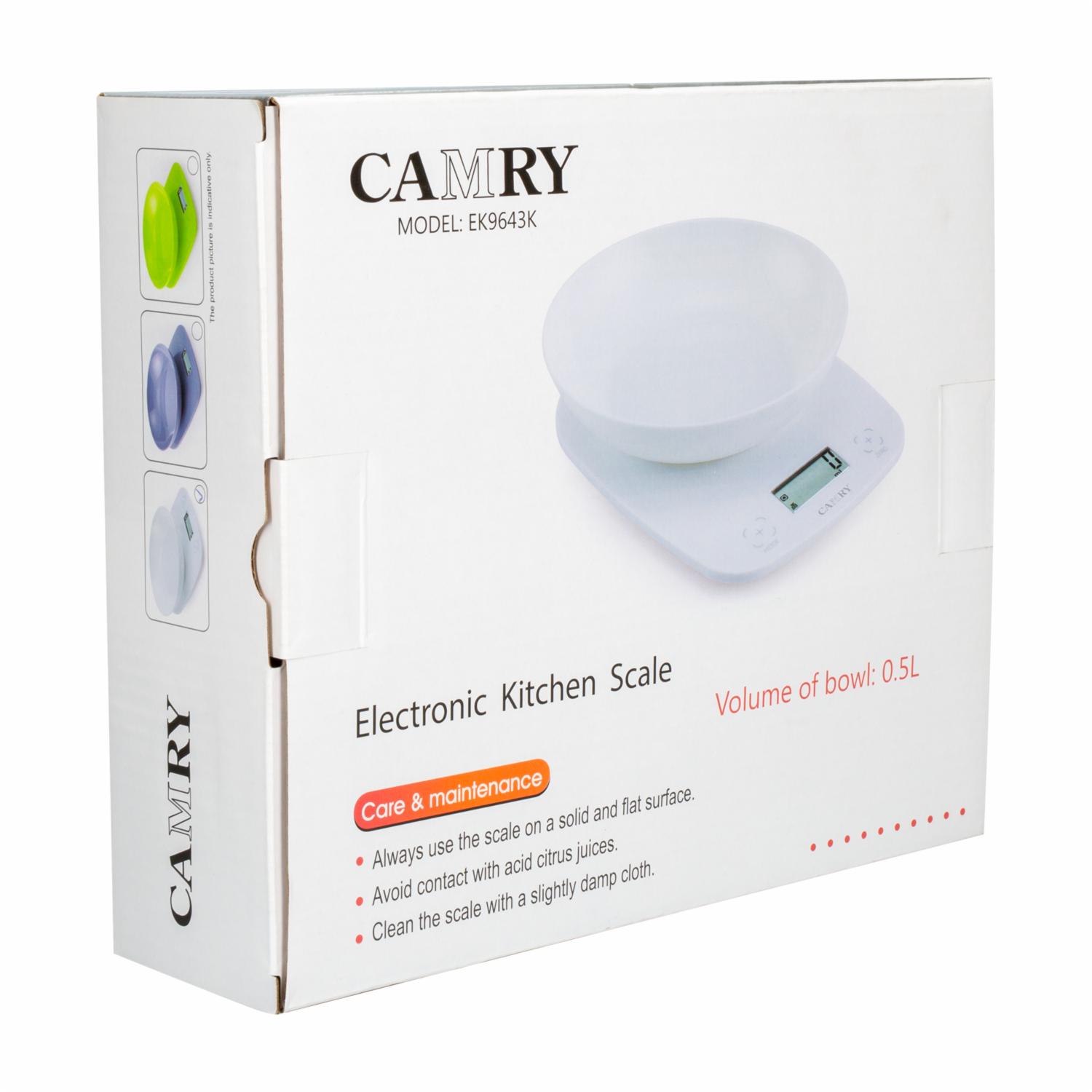 Balanza Cocina Con Tazón CAMRY Unidad - Imagen 5