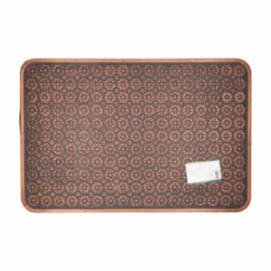 Rodapié Diseño De Flores Cobre FREE HOME 40 X 60