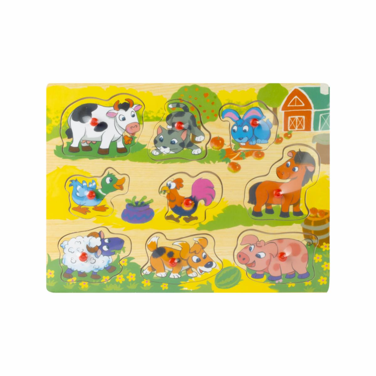 Rompecabezas Animales De La Granja TOP BRIGHT 9 Piezas