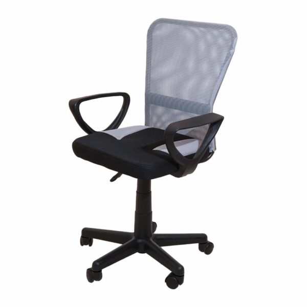 Silla De Oficina Con Apoya Brazos Negra Con Gris Claro SOPAI FURNITURE - Imagen 3