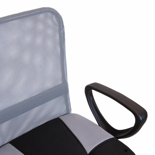Silla De Oficina Con Apoya Brazos Negra Con Gris Claro SOPAI FURNITURE - Imagen 5