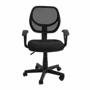 Silla De Oficina Con Apoya Brazos Negra SOPAI FURNITURE