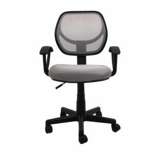 Silla De Oficina Con Apoya Brazos Gris SOPAI FURNITURE