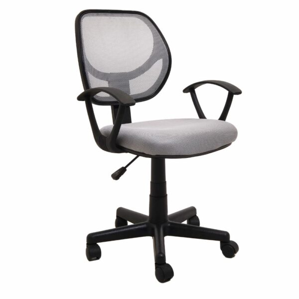 Silla De Oficina Con Apoya Brazos Gris SOPAI FURNITURE - Imagen 2