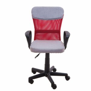 Silla De Oficina Apoya Brazos Rojo Con Gris SOPAI FURNITURE