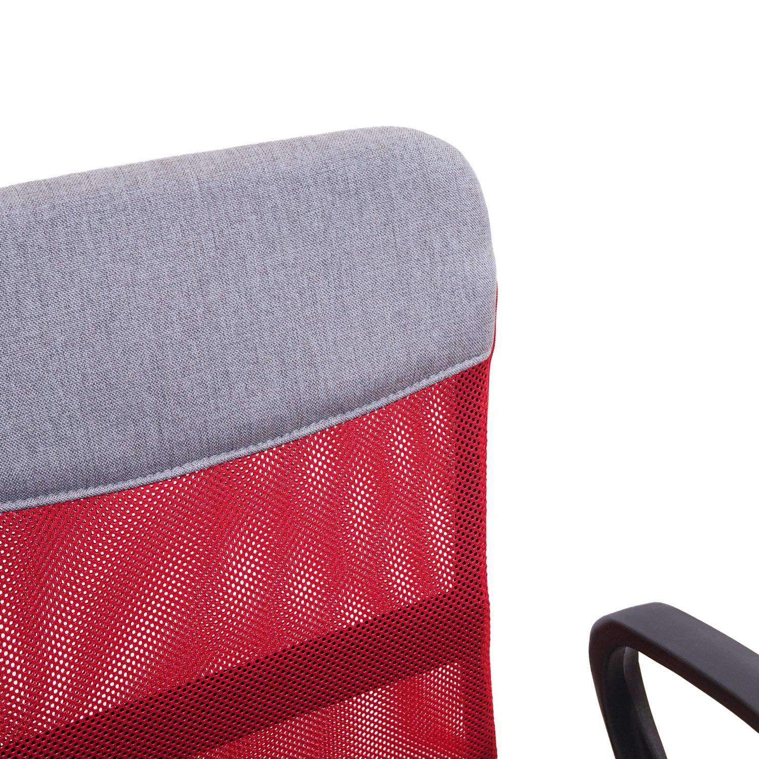 Silla De Oficina Apoya Brazos Rojo Con Gris SOPAI FURNITURE - Imagen 5
