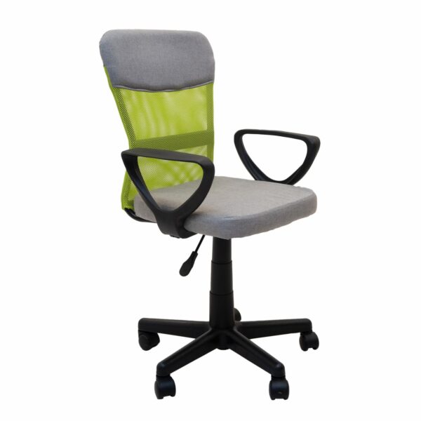 Silla De Oficina Apoya Brazos Verde Manzana Y Gris Oscuro SOPAI FURNITURE - Imagen 2
