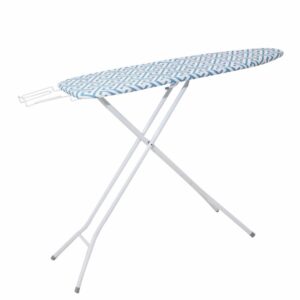 Tabla De Planchar Forro Geométrico Azul Con Blanco FREE HOME 110 X 33CM