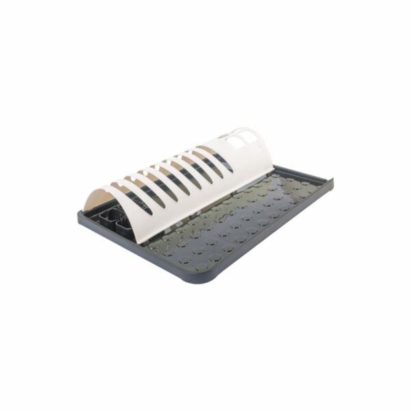 Escurridor De Platos Blanco Con Negro Plástico FREE HOME Unidad