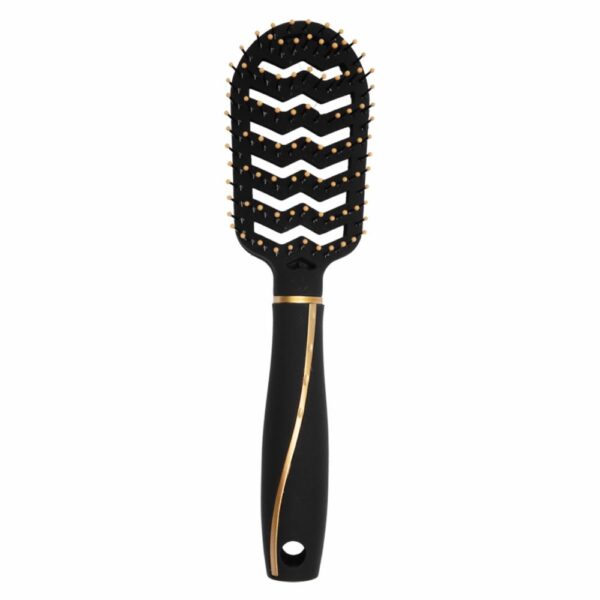 Cepillo Redondo Negro/Dorado. HAIR WITH FLAIR Unidad