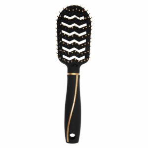 Cepillo Redondo Negro/Dorado. HAIR WITH FLAIR Unidad