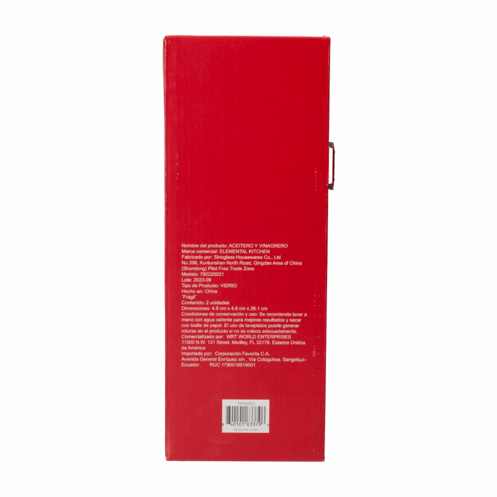 Aceitero Y Vinagrero SINOGLASS Paquete - Imagen 2