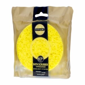 Esponja Para Baño Redonda Color Amarillo BATHING SPA Unidad