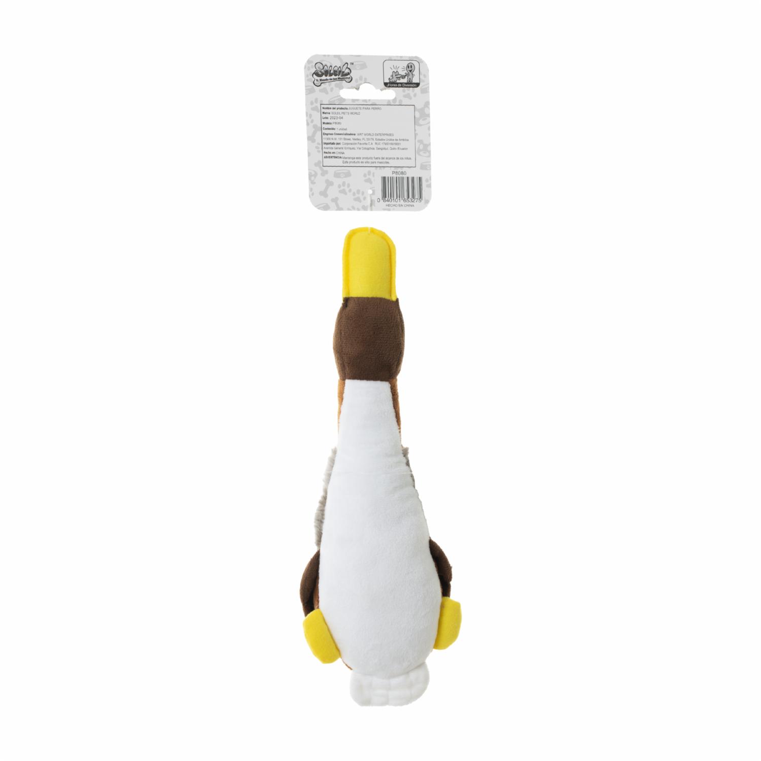 Juguete Para Mascota Diseño Plush Duck SOLEIL Unidad - Imagen 2