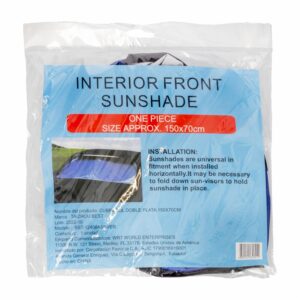 Cubre Sol Para Auto Doble Color Plata Y Azul BEST 1.00u