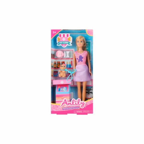 Muñeca Con Mascota ANLILY Incluye Accesorios - Imagen 2