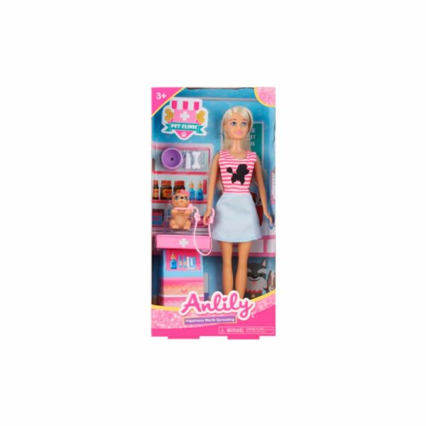 Muñeca Con Mascota ANLILY Incluye Accesorios - Imagen 3