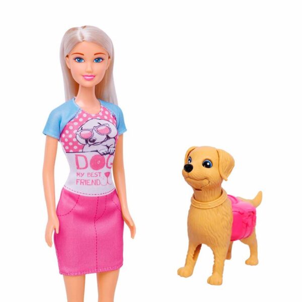 Set Muñeca Con Mascota ANLILY Incluye Accesorios - Imagen 3