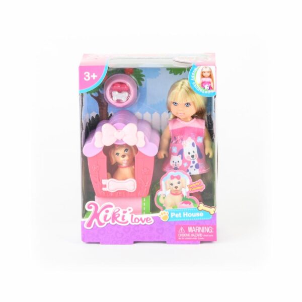 Mini Muñeca Con Mascota ANKIKI Incluye Casa