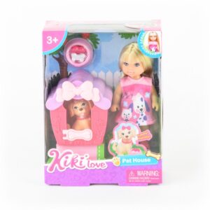 Mini Muñeca Con Mascota ANKIKI Incluye Casa