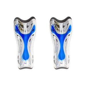 Canilleras Protectoras Combinación Silver Azul WES Ergonómicas