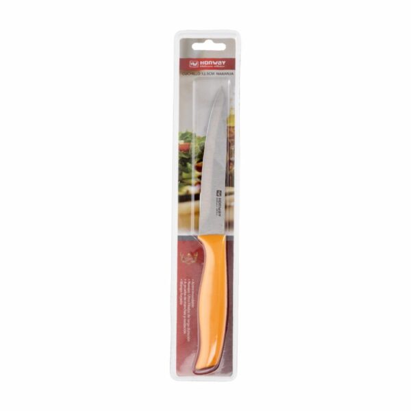 Cuchillo De Cocina Con Mango Naranja HONWAY 12,5 Cm