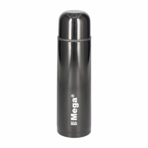 Termo Para Bebidas Metálico Color Negro MEGATRADE Unidad