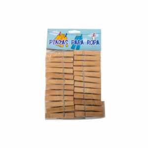 Pinza Para Ropa De Madera MUDANJIANG Pack X 24