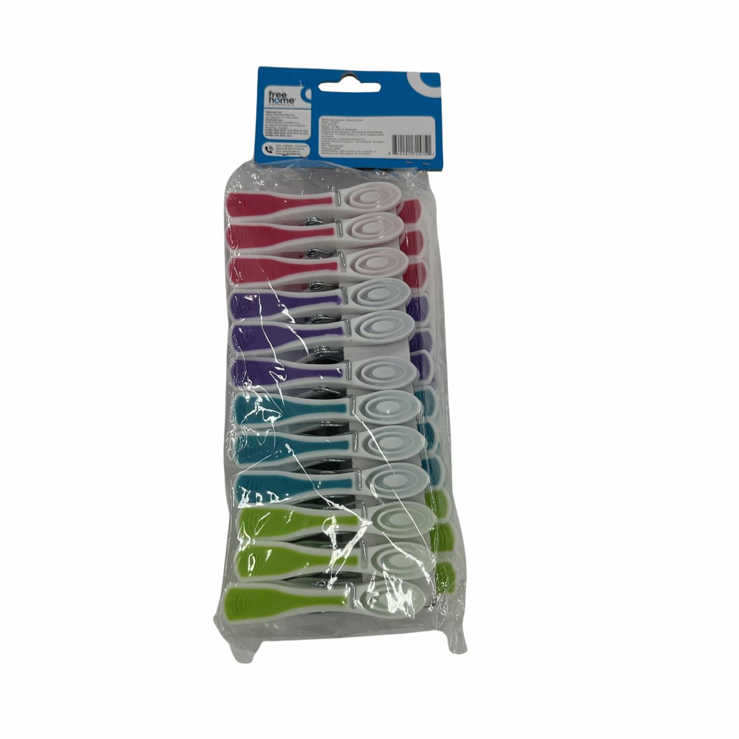 Pinza Para Ropa Colores Ergo FREE HOME Unidad