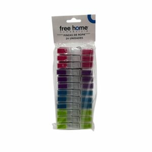 Pinza Para Ropa Delgadas Colores Ergo FREE HOME Unidad