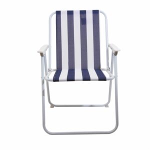 Silla De Playa Rayas Azul FREE HOME