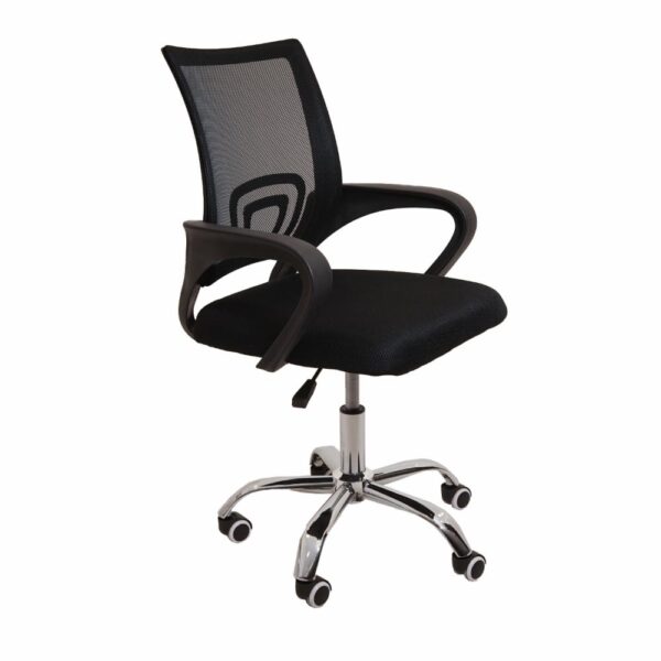 Silla De Oficina Apoya Brazos Negra FOSHAN AUSON Textil - Imagen 2