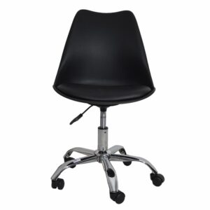 Silla De Oficina Altura Regulable Negro HY Plástica