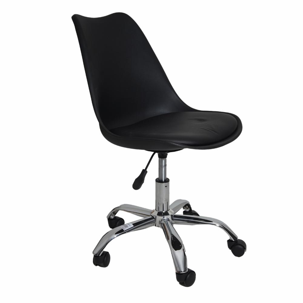 Silla De Oficina Altura Regulable Negro HY Plástica - Imagen 2