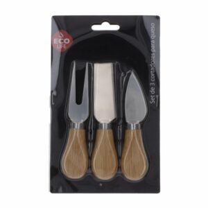 Cortadores De Queso Bamboo Set De 3 Z&L Unidad