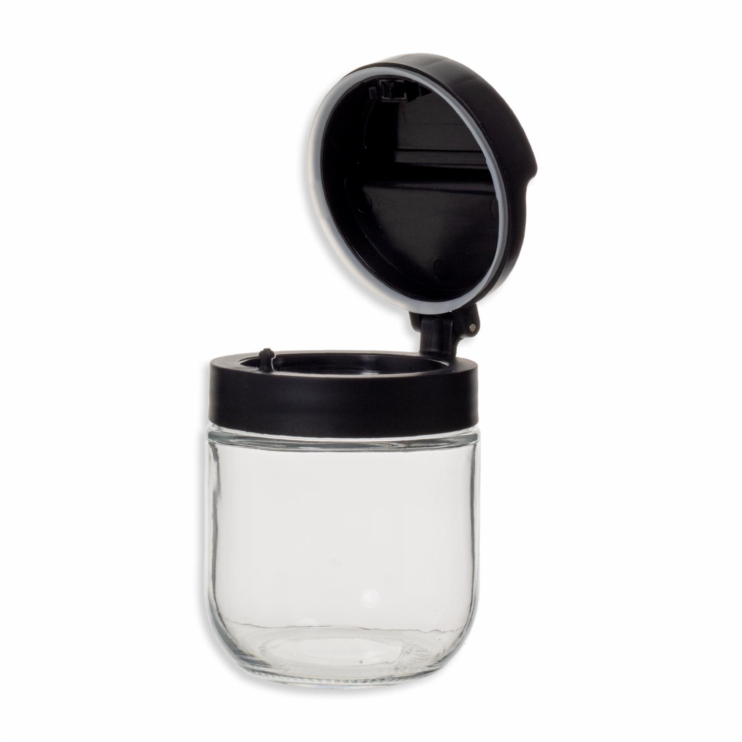 Frasco Automático Con Tapa Negra SINOGLASS 350 Ml - Imagen 2