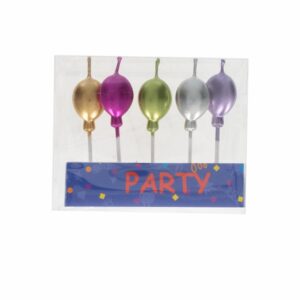 Velas Cumpleaños Globos Metalizados MAOMING X 5 Uds