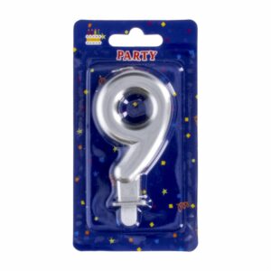 Vela Cumpleaños Metalizado MAOMING # 9