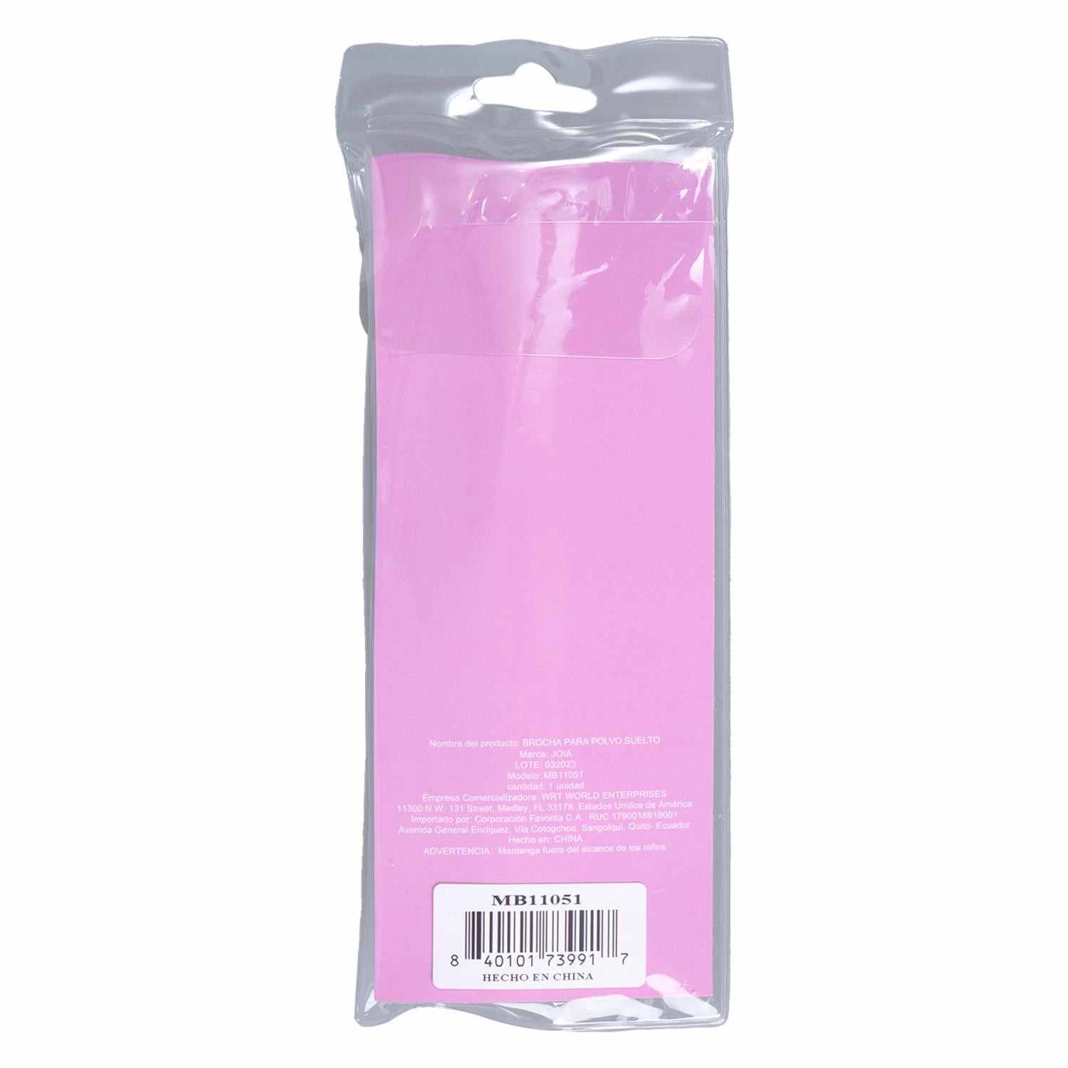 Brocha De Maquillaje Pequeña Para Polvo Suelto JOIA Mango Color Negro