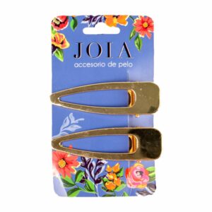 Vincha De Clip Grande Dorada HAIR WITH FLAIR Color Dorado, 2 Uds