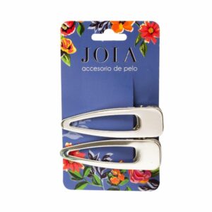 Vincha Pequeña Plateada HAIR WITH FLAIR Color Plata, 2 Uds